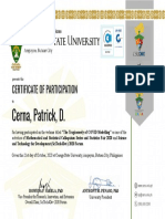 Certificate of Innovation