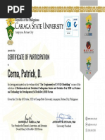 Certificate of Innovation