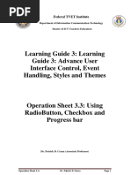 Operation Sheet 3.4 - Radiocheckprogress