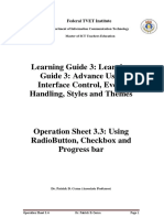 Operation Sheet 3.4 - Radiocheckprogress