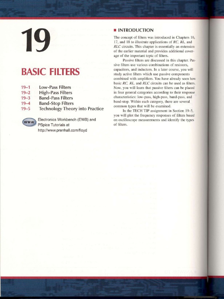 Basic Filters: R Introduction | PDF | Electronic Filter | Low Pass Filter