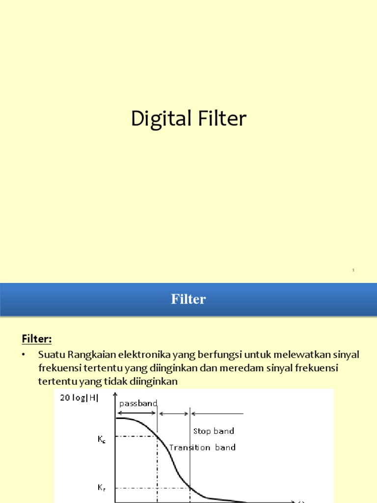 Digital Filter PDF | PDF | Metode & Bahan Ajar