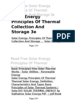 Solar Energy Principles of Thermal Collection and Storage 3e