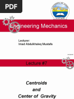 Engineering Mechanics: Lecturer: Imad Abdulkhaleq Mustafa