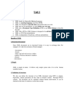 Unit 1: Benefits of XML 1.structured Document