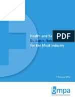 Health and Safety For The Meat Industry: Guidance Notes