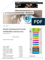 PROJET D - ELEVAGE DE POULES PONDEUSES Au Burkina Faso - Le Blog Humaniste Par - Roberto