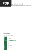 Generic Excel and IE Setups For Oracle Web ADI