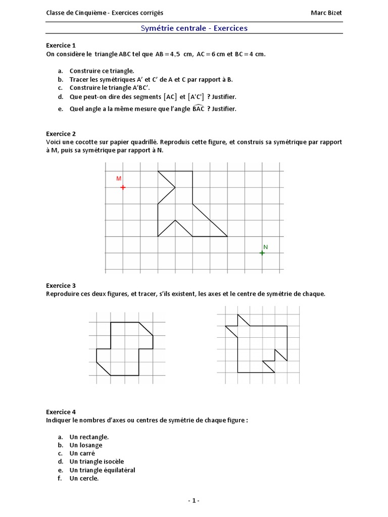 5 02 Exercices Corriges Triangle Cercle