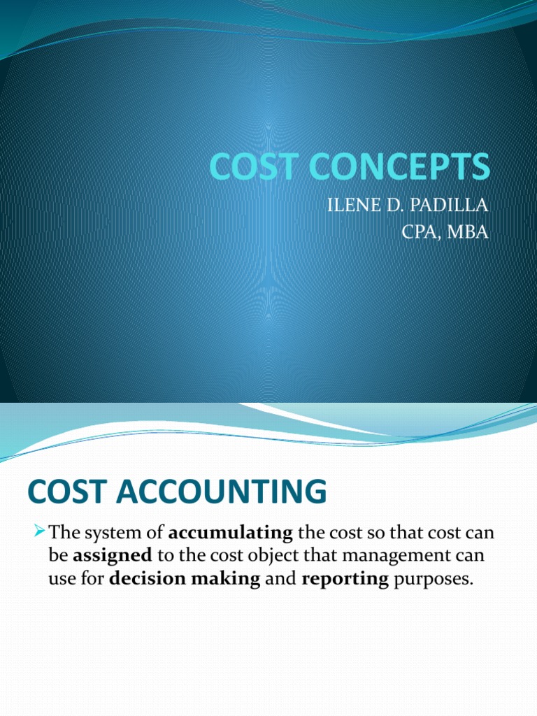 Cost Accounting Concepts Explained | PDF | Cost Of Goods Sold | Inventory