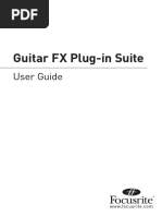 Guitar FX Plug-In Suite: User Guide