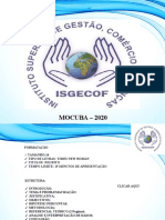 Modelo de Slide - 2020 - ISGECOF MOCUBA
