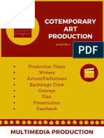 Cotemporary ART Production: Chapter V - Lesson I