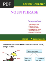 English Grammalnoun Phrase