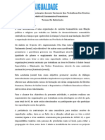 Termos de Referência para A Capacitação Das Organizações Nacionais TOR O..