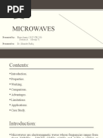 Microwaves: Presented By: Hajra Aamir (2017-CH-210) Presented To: Dr. Sikander Rafiq