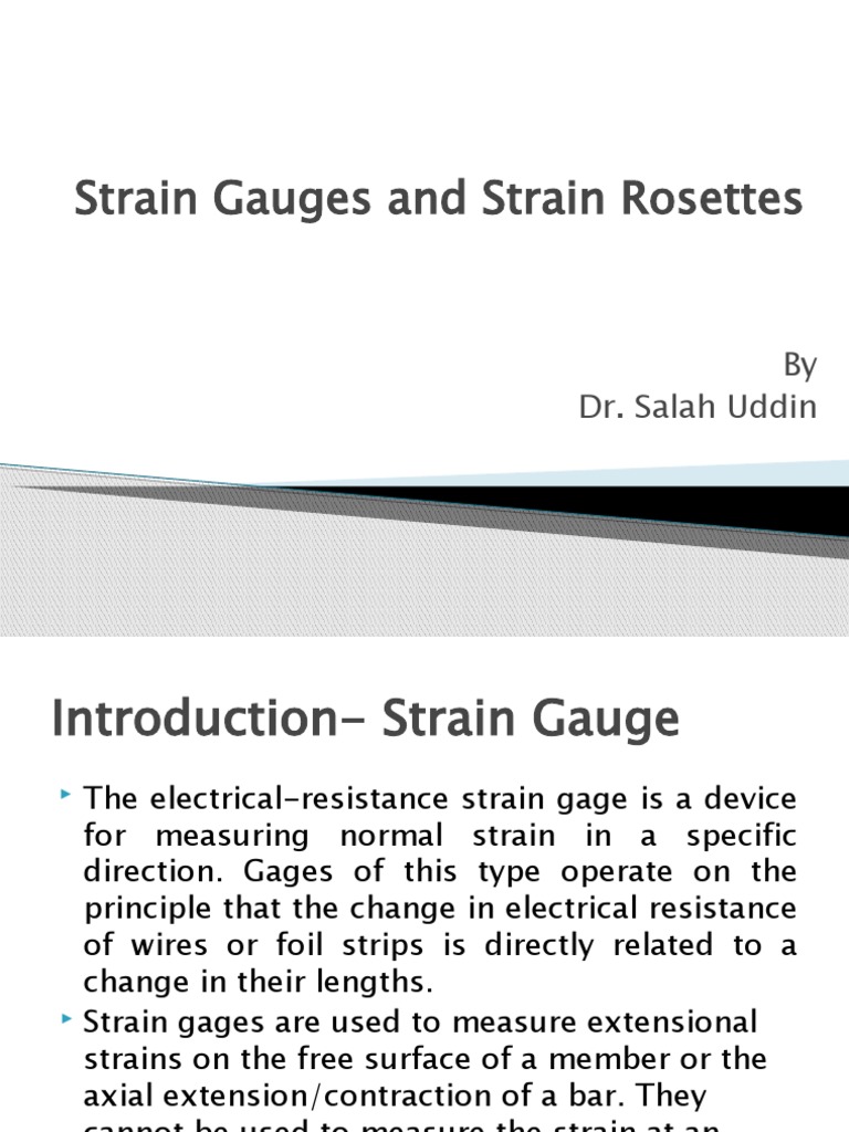 Strain Gauges and Rosettes Overview | PDF