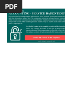 Accounting - Service Based Template