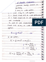 Kinematics of Elastic Collision