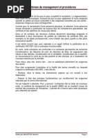 cours mangement et procédure