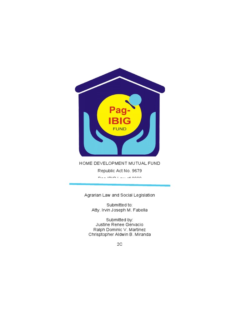 HDMF or Pag-IBIG Law | PDF | Employment | Social Institutions