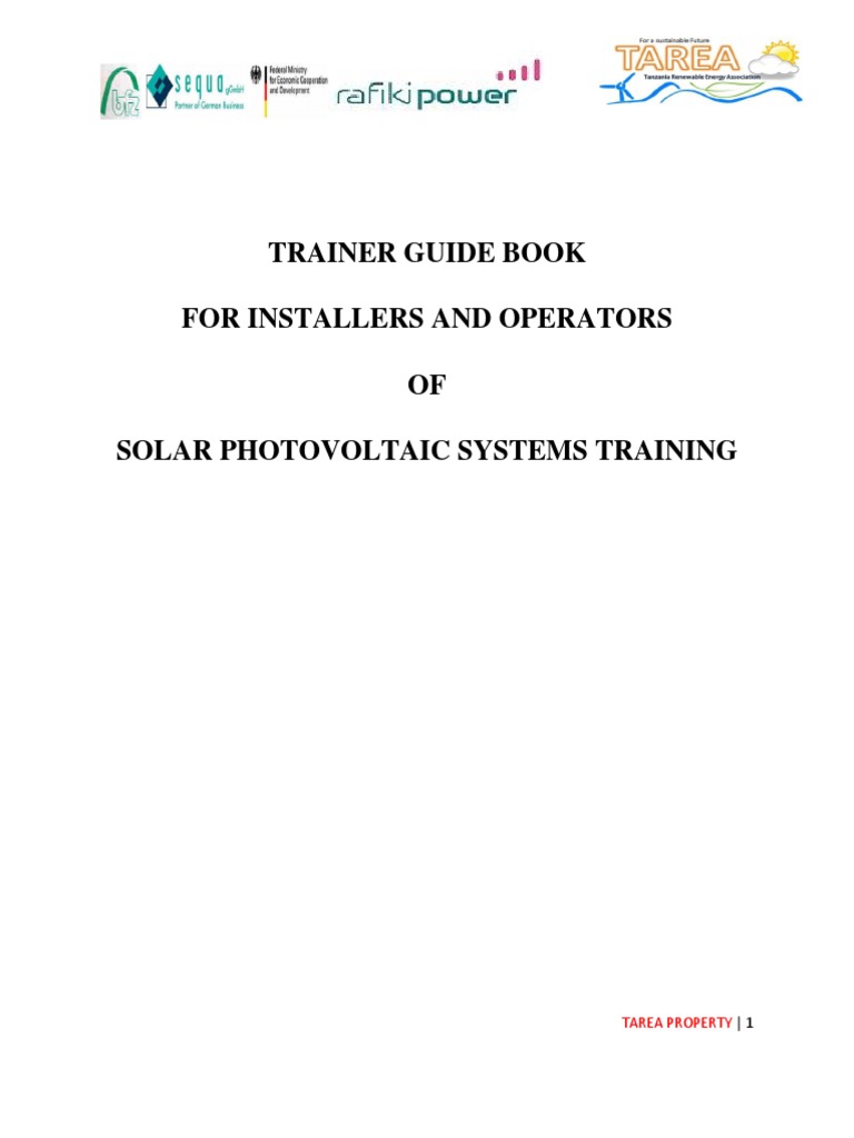 Solar Photovoltaic Systems Training Guide | PDF | Photovoltaic System ...