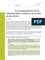 2012 11 Situacion de Arrendamiento de Box de Estacionamiento, Incluido en El Arriendo de Una Oficina