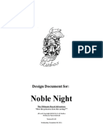 Noble Night: Design Document For