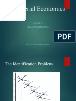 Managerial Economics: Class 12 Demand Estimation