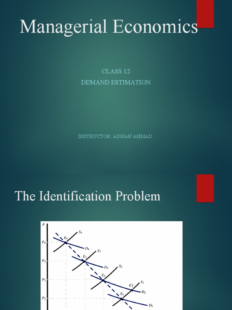 Managerial Economics: Class 12 Demand Estimation | PDF | Regression ...