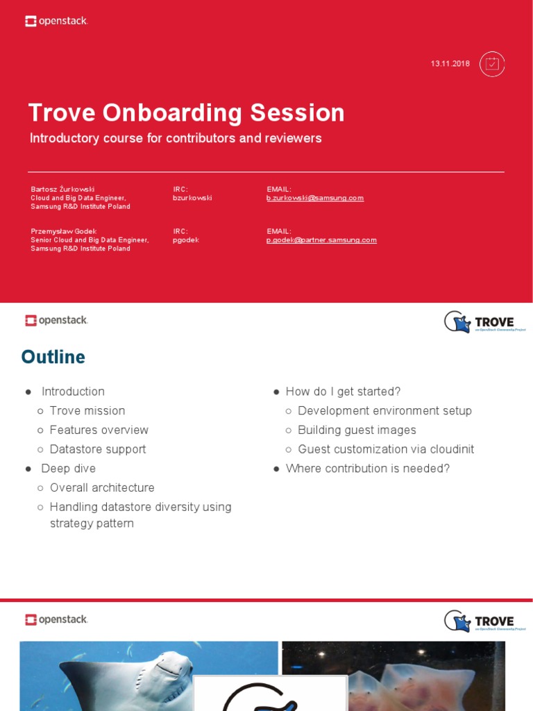 Trove Onboarding for Contributors | PDF | Open Stack | My Sql