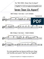 INXS Never Tear Us Apart PDF