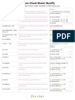 CheatSheet Python 7 - NumPy 1