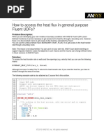 How To Access The Heat Flux in General Purpose Fluent Udfs?: Problem/Description