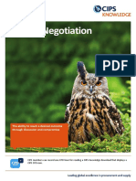 P&SM: Negotiation: CIPS Position On Practice