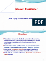 Diğer Vitamin Eksiklikleri: Çocuk Sağlığı Ve Hastalıkları Anabilim Dalı