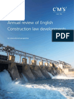 Annual Review of English Construction Law Developments: An International Perspective (May 2015)