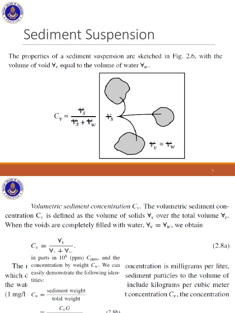 Properties of Sediment Suspension