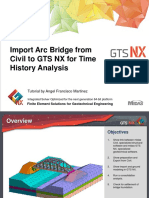 Import of Arc Bridge From Civil To GTS NX For Time History Analysis