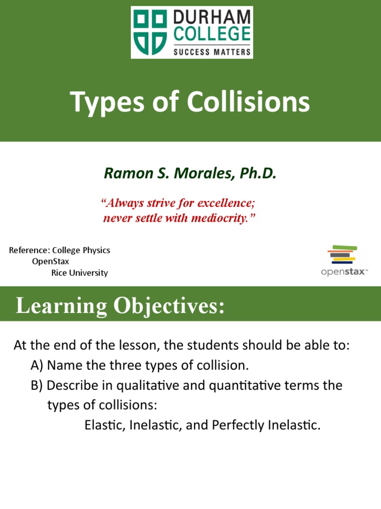 Types of Collisions in Physics | PDF | Collision | Physical Quantities