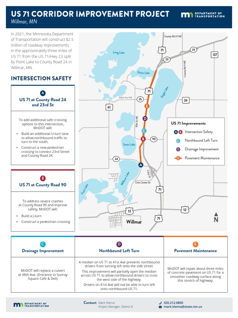 US 71 Corridor Improvement Project | PDF | Intersection (Road ...