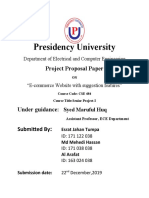 Presidency University: Project Proposal Paper