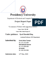 Presidency University: Project Report Paper