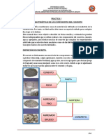 Características de Los Componentes Del Concreto