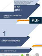 Aula 04 - Materiais de Construção I - Cimento PDF