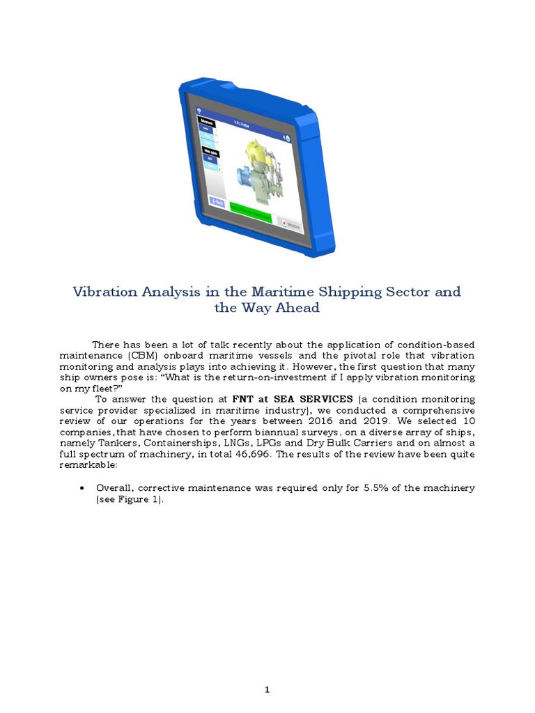 Vibration Analysis in The Maritime Shipping Sector - Draft04 | PDF ...