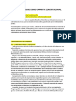 Derecho Al Trabajo Como Garantia Constitucional