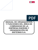 Manual de Organizacion y FunciÃ N de Cobranza