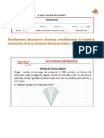 Actividad de 4º Matematica PDF