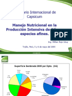 Manejo Nutricional en Ajies y Especies Afines I